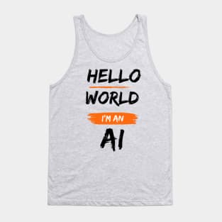 Hello world AI Tank Top